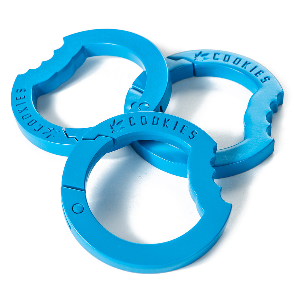 Blue Cookies carabiner keychain