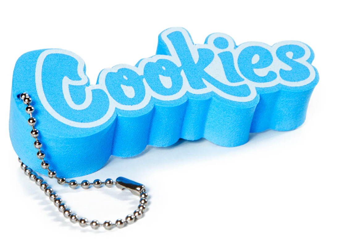 Cookies floating keychain with ball-chain attachment